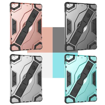 

For Apple New iPad 9.7 inch 2017 & 2018 Hand Belt Holder Full Body Armor Shockproof Case Cover for New iPad A1822 A1823 A1893
