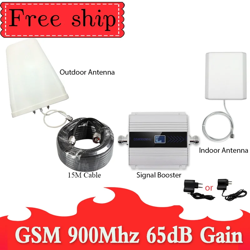 

Gsm Repeater 900MHz Cell Phone signal Repeater GSM 900MHZ 2G Mobile Signal Booster GSM 900 mhz celular Amplifier