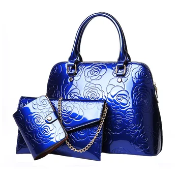 

3 Pcs Women Composite Bags PU Leather Floral Female Handbag Designer Fashion Ladies Purse Clutch Messenger Bag Tote Bolsa SS0339
