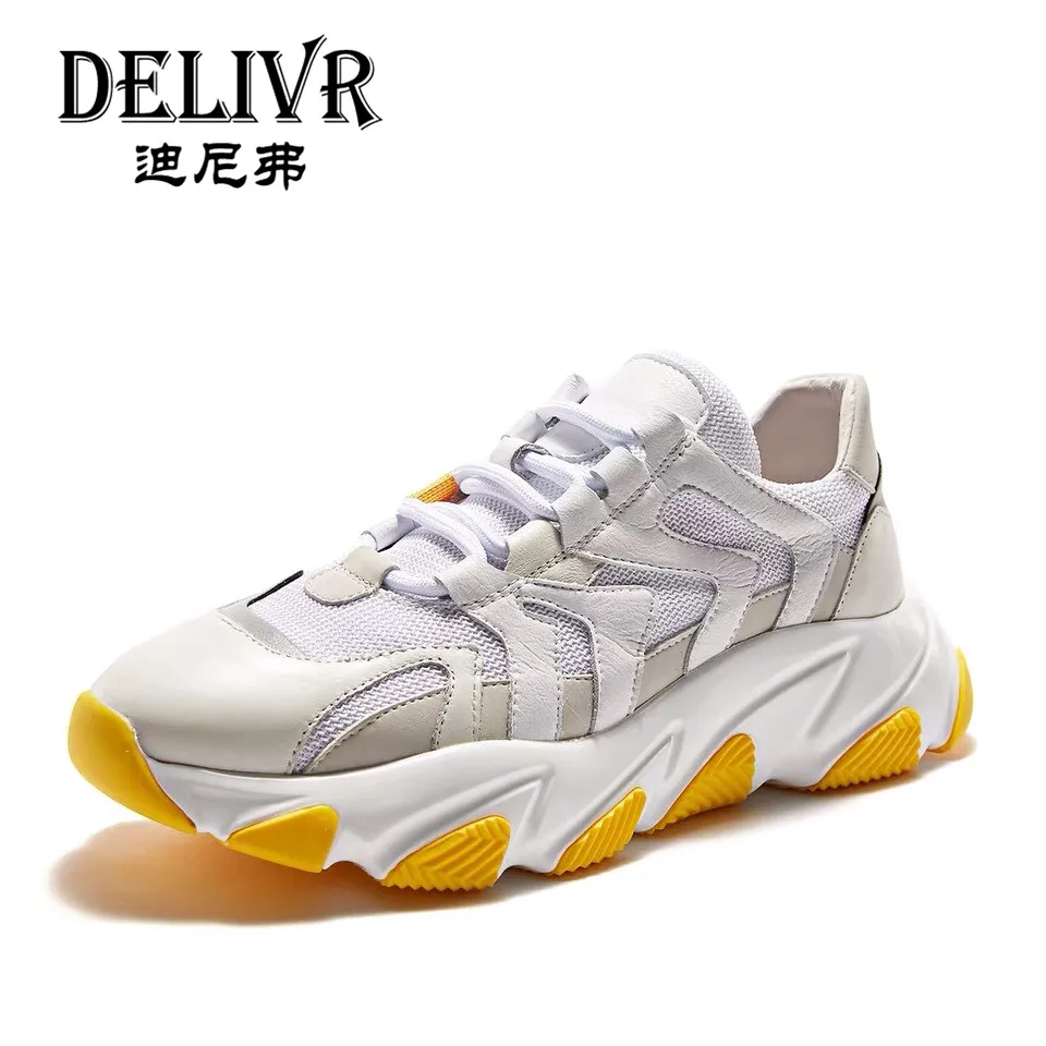 

Delivr Men Sneakers Luxury Brand 2019 Fashion Rome Mens Shoes Casual Luxury Genuine Leather Creeper Mens Shoes Casual Sneakers