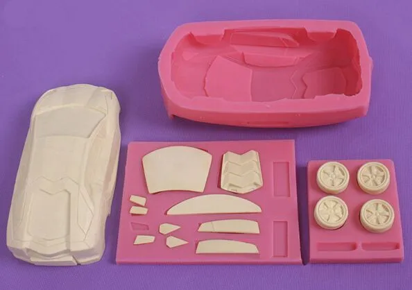 3D Sports Car Silicone Fondant Mould Chocolate Sugarcraft Mold Baking Tool DIY