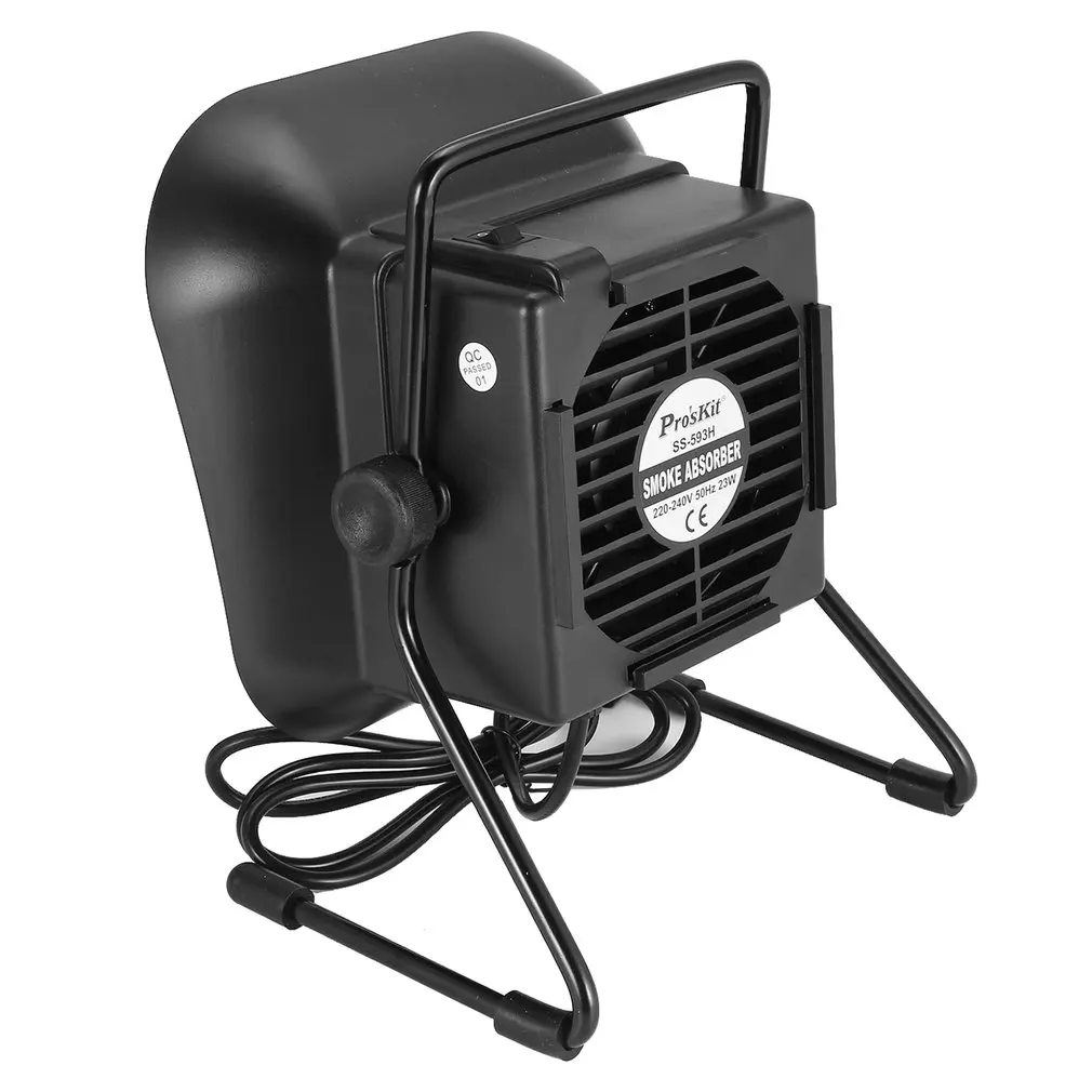 

Pro'ski Professional 220-240V/23W Solder Smoke Absorber Remover Fume Extractor Air Filter Fan Black SS-593H
