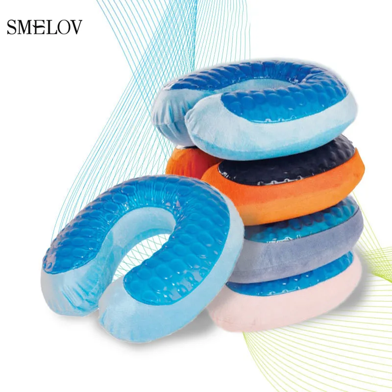 U Shaped Cooling Gel Pillow neck Travel Gel Pillow Airplane Sleeping