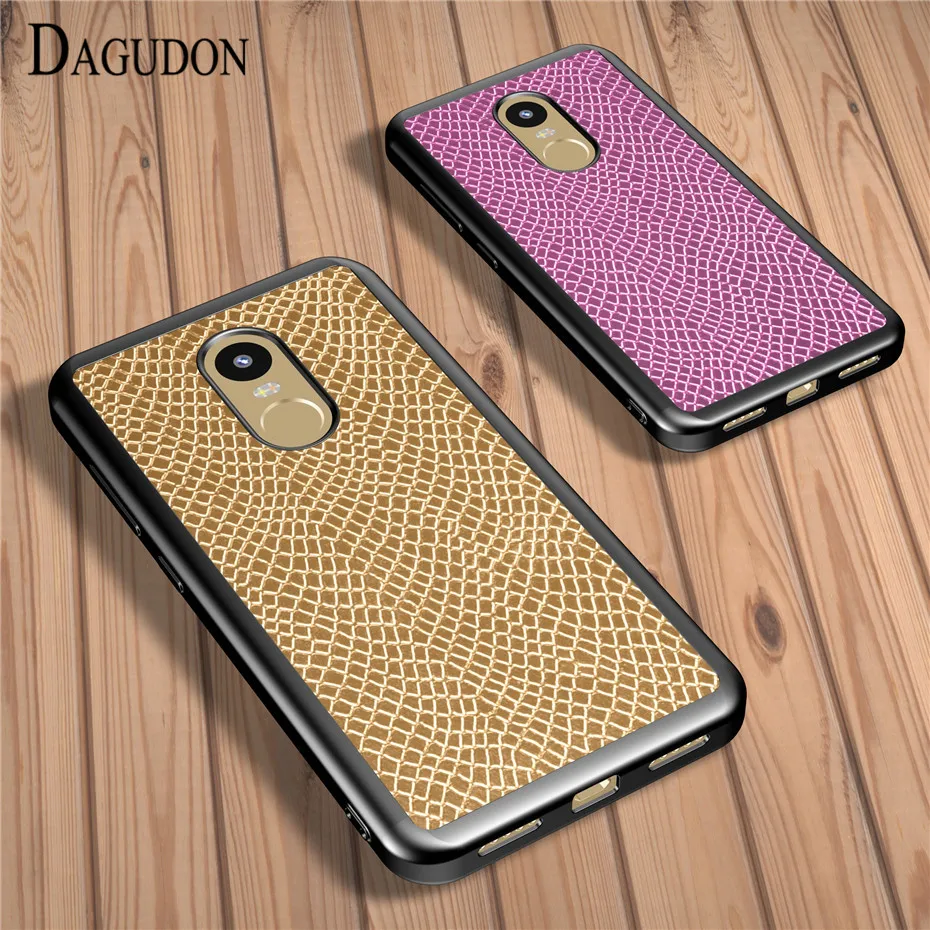 DAGUDON Silicone Case for Xiaomi redmi note 4X Note 4 Luxury PU Leather Protect Phone Cases X Cover |