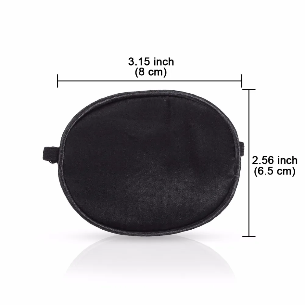 Pure Silk Eye Patch For Children Amblyopia Obscure Astigmatism Training Strabismus Correction Black (2)
