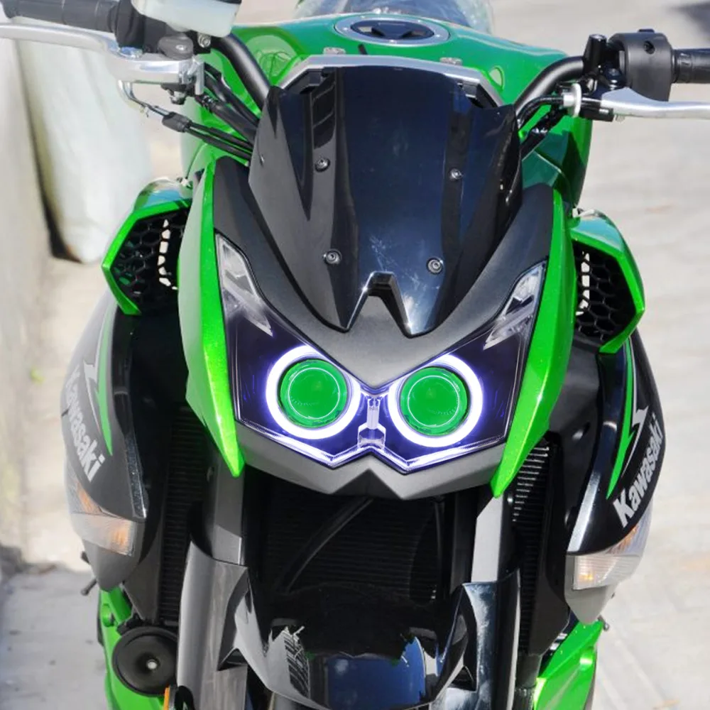 Тыс. тонн для Kawasaki ниндзя z1000 2010 2013 мотоциклов Frontlamp лампы HID комплект 2011 2012 ангел