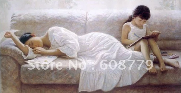 Бесплатная доставка ручная роспись Китайская женская живопись|chinese woman painting|women paintingschinese women |