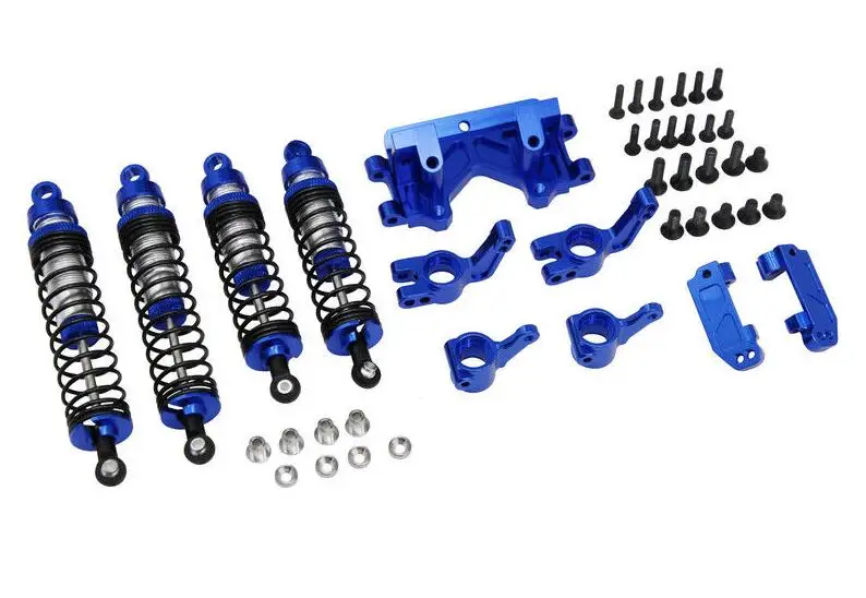 X Spede Traxxas Slash Rustler Stampeede Blue Suspension Tuning Hop Up