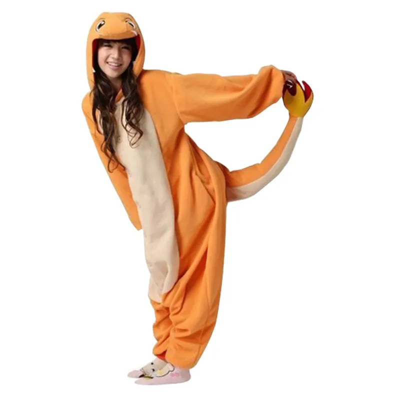 Adult Charizard Jumpsuit Pajama font b Cosplay b font Pyjamas Costume Pop font b Anime b