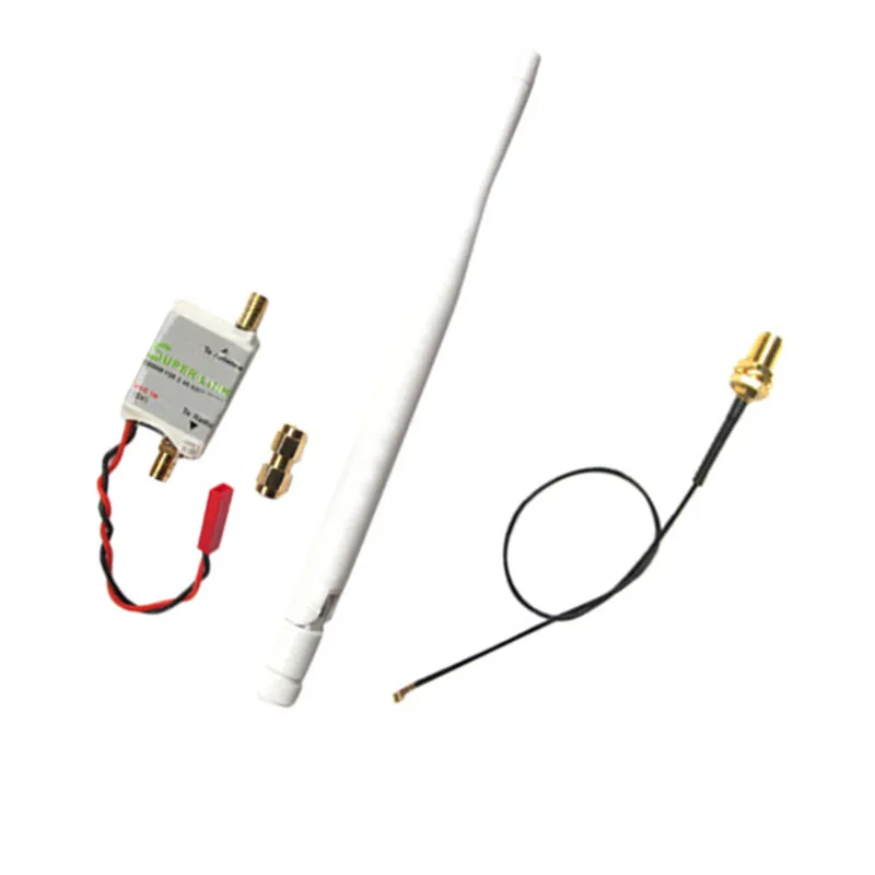 2.4G 2W Radio Signal Booster And Antenna And Feeder For DJI Phantom Multirotor TX Extend Range For RC Quadcopter Spare Parts