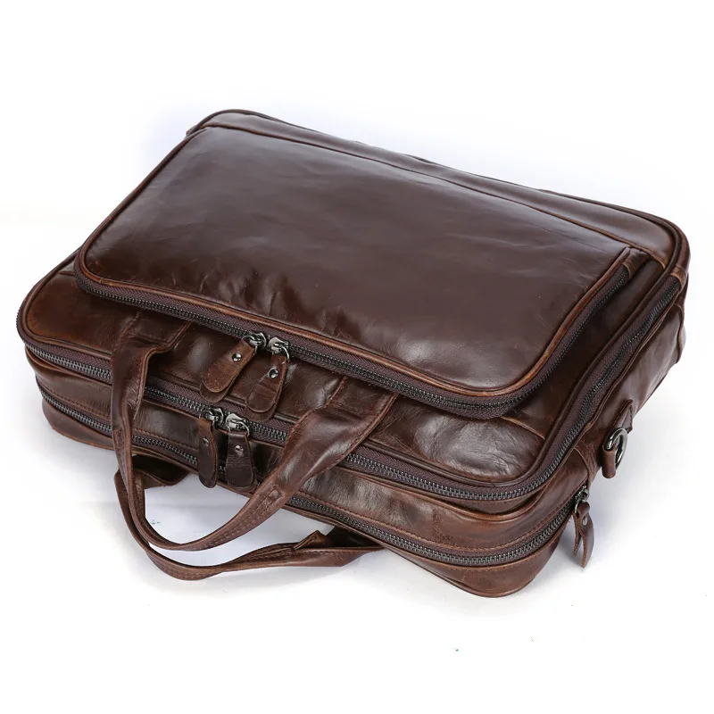 Мужская сумка из натуральной кожи, мужская сумка-портфель, кожаная сумка для ноутбука 14 дюймов