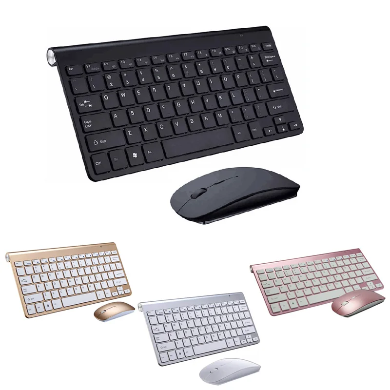 

Ultra Slim 2.4GHz Wireless Keyboard With Mouse Mice Kit Set For Desktop Laptop PC Computer EM88