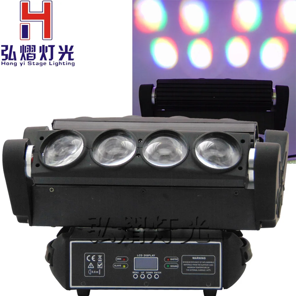 

1 Pcs/lot 8x10W RGBW 4IN1 LED Spider Beam Moving Head Light disco beam rotating led moving head spider light