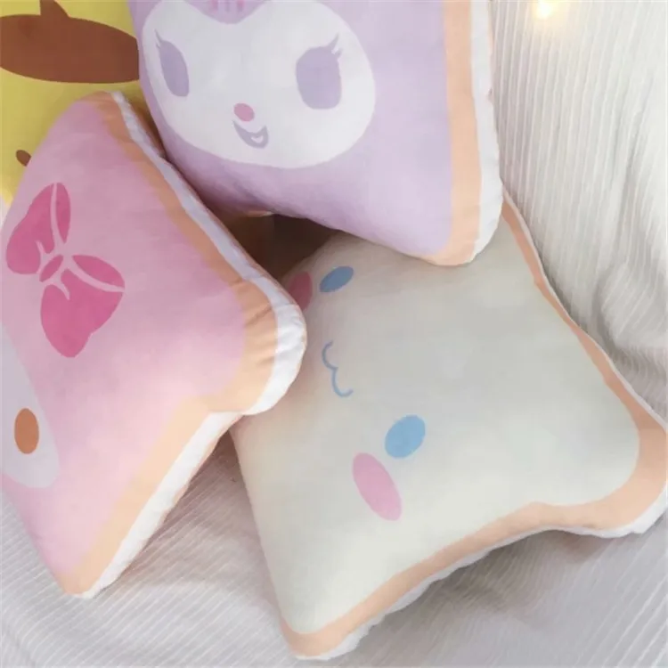 Милая плюшевая игрушка kuromi melody Cinnamoroll pom purin тостов подушка мягкая подарок на день