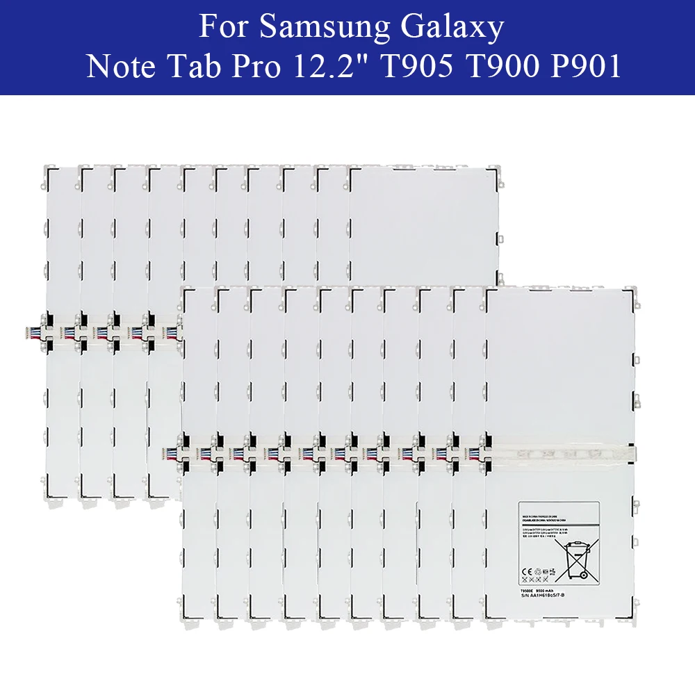 20 штук батареи T9500E для samsung Galaxy Note Pro 12,2 SM-P900 P901 P905 T9500C T9500U T9500K 9500 мАч планшет Akku