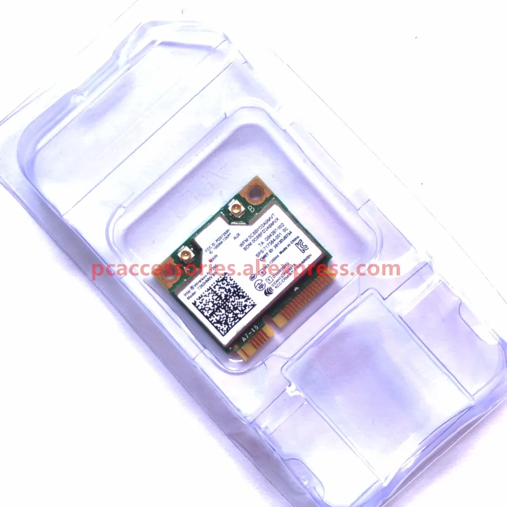 

New Half Mini PCI-e bluetooth Wireless wifi card 7260 7260HMW BN 4.0 802.11 WiFi BT 4.0