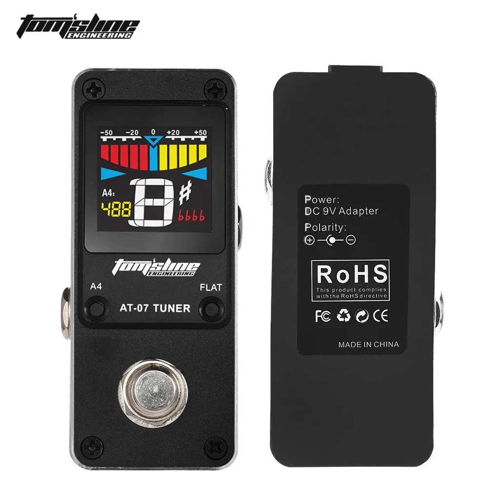 

AROMA AT-07 Mini Chromatic Tuner Guitar Pedal Multi-effects Processor Guitar Effect Pedal Tuning Function Guitar Accessories