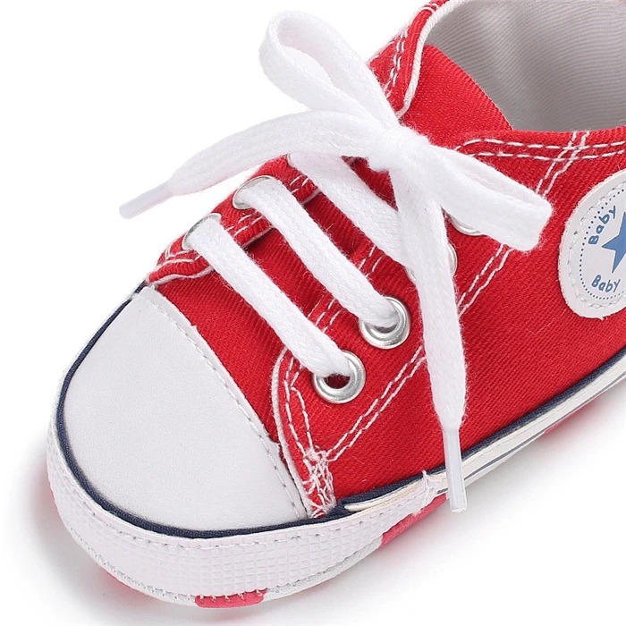 Branded Newborn Sneakers Baby girls Boys Lace-up Canvas Shoes Active All Star Zapatos Bebe Toddler Shoes Infantil Sapatos