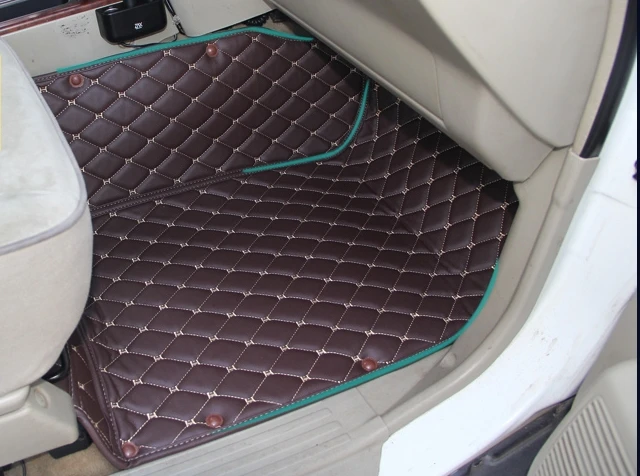 Высокое качество! Специальные автомобильные коврики+ коврик в багажник для Nissan Patrol Y61 7 мест 2010-1997 водонепроницаемые Автомобильные ковры для Patrol 2004