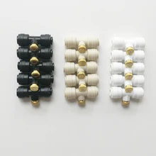 C043 1/4'' Slip-Lock Outdoor Misting Nozzle Tees Water Brass Mist Mister Nozzle, Misting Nozzles Kit For Cooling System