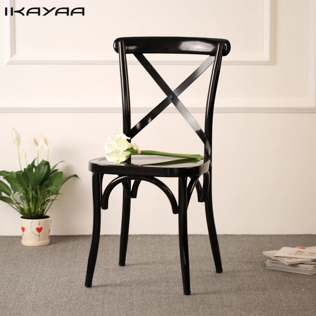 Sillas de comedor de Metal estilo Industrial iKayaa diseño ... Sillas de comedor de Metal estilo Industrial iKayaa diseño ...