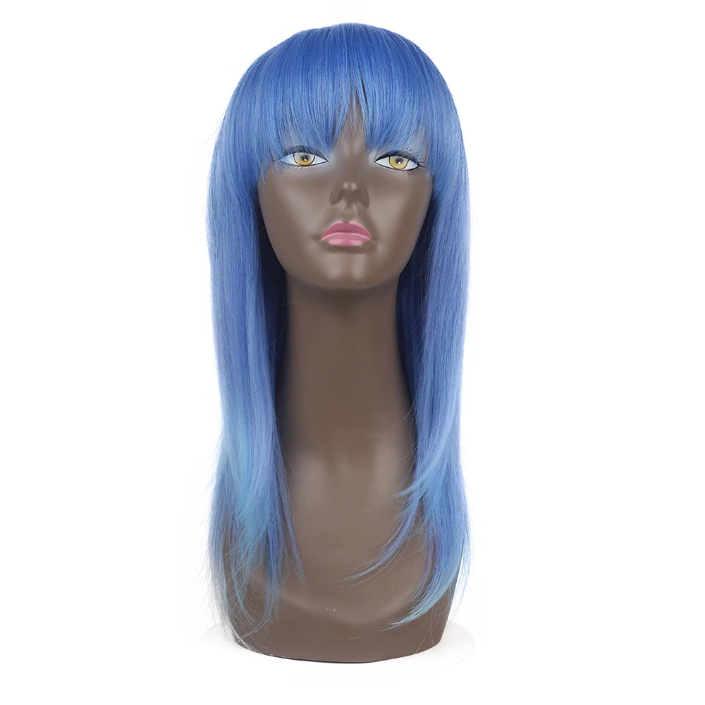 

Alinova Straight Synthetic Wigs Full Machine Made Synthetic Wigs Straight Hair Extension 150% Density 18 Inches Available