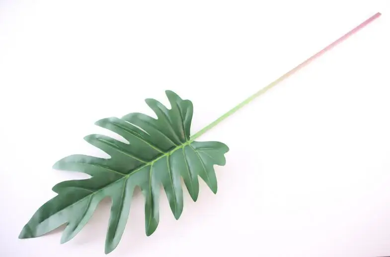 Индиго-зеленый лист 5 шт./лот раскол филодендрон тропический лес листья искусственные растения аранжирование Водонепроницаемый