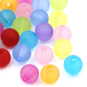 

DoreenBeads Acrylic Spacer Beads Round Frosted Mixed 6mm Dia,Hole:Approx 1mm,1000PCs (B24014), yiwu