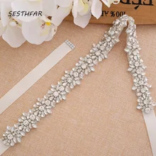 Стразы Свадебные ремни свадебные sash со стразами для невесты тонкий пояс для девочки свадебные пояса для винтажной свадьбы J165S