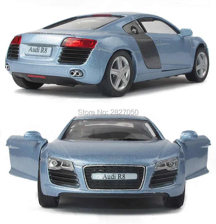 amazing 1:36 5 Inch Mini R8 Sports Car Alloy Model Racing Car Pull Back Toy Car As Gift For Boy Kids