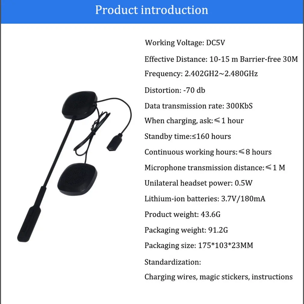  MH03 Motorrad Helm Headset Motorrad Freihändiger Kopfhörer Headset Kostenloser für MP3 Musik GPS Au