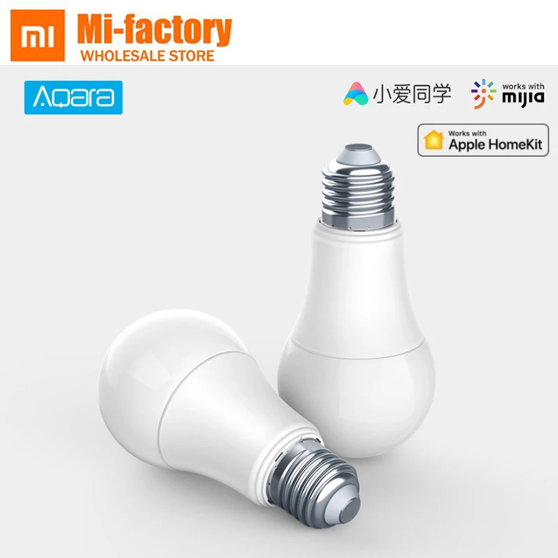 

XIAOMI Aqara 9W E27 2700K-6500K 806lum Smart White Color LED Bulb Light Work with Home Kit and MI Home