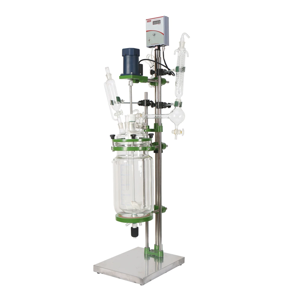 5L Jacketed Glass Chemical Reactor Fully Customizablein Laboratory