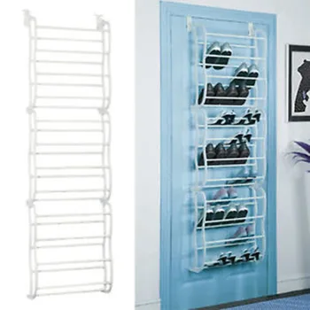 

Shoe Rack 12 Layers Fit 12 Pairs Hanging Over the Door Organizer for Closet Portable Multifunctional PP plastic Spray Iron Pipe