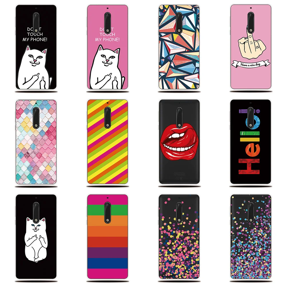 

Personality Silicone Phone Case For Nokia 1 2 3 5 6 7 8 X5 X6 X7 Soft Cover For Nokia 2.1 3.1 5.1 6.1 7.1 8.1 Plus Cover Case