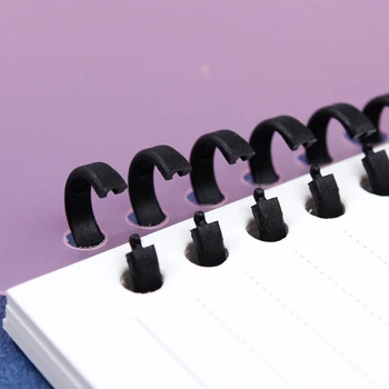 

A4/B5/A5 Original 30 Hole Binder Circle Calendar Ring Planner Cover for Spiral Notebook Accessory Sheet Shell Office School