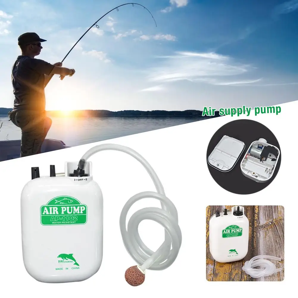 

Fishing Waterproof Oxygen Pump Tools Portable Large Power Battery Fishing Aquarium Air Pump Fisher Tool Accessories For Fish