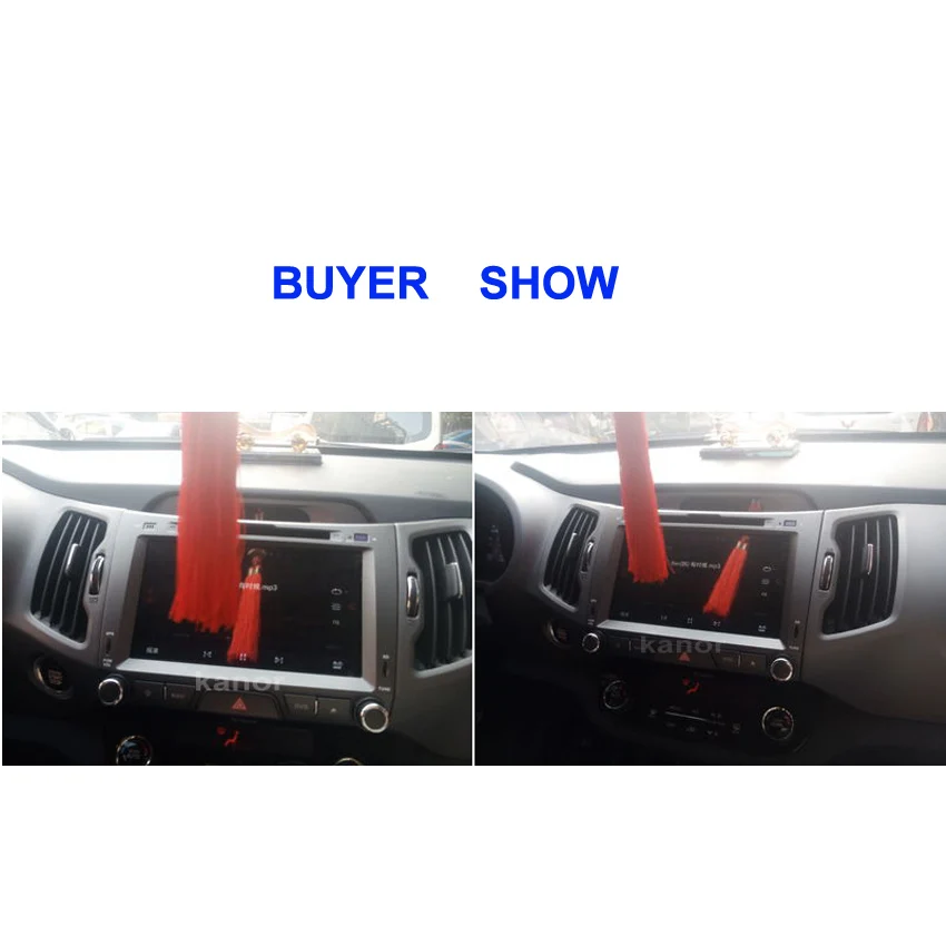 Discount KANOR Android 9.0 Octa Core 4+32G 2din Car Radio For KIA Sportage 2011 2012 2013 2014 2015 8" IPS Screen Radio Cassette Recorder 1
