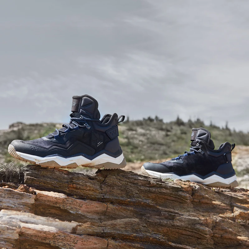 RAX Mens Waterproof Hiking Shoes Mountain Hiking Boots Genuine Leather Men Breathable Waterproof Trekking Shoes Outdoor Man