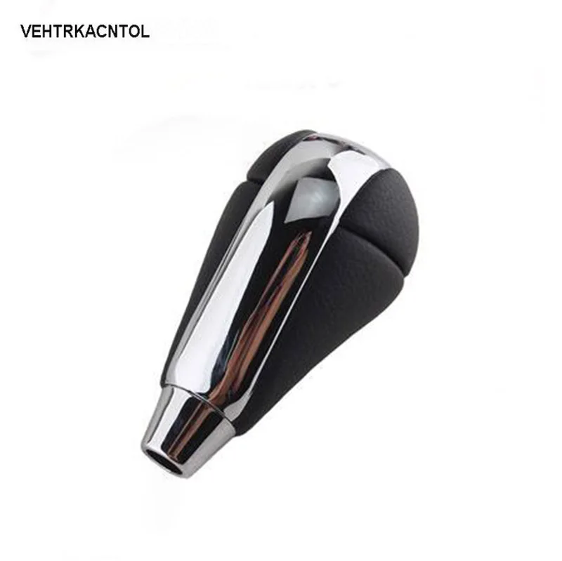 

VEHTRKACNTOL Leather Chrome Gear Shift Knob For Lexus ES330 ES350 GS460 IS250 LX470 LS460 RX350 RX400h LX RX450h SC430 CT200h