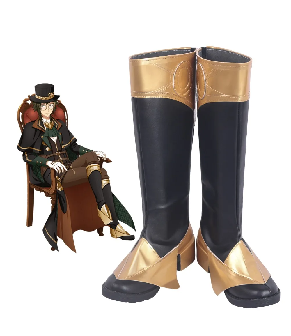 idolish7-nikaidou-yamato-cosplay-boots-black-shoes-custom-made-any-size