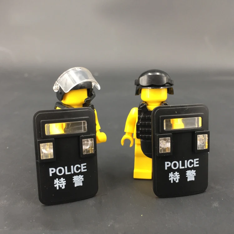 

5 Pcs/Set Military 3.2cm Shield for Police Figure Parts Shield MOC Accessories Model Building Blocks Brick Toys X173