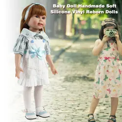 18 ''американец кукла ручной работы мягкий силиконовый винил возрождается куклы реалистичные малыша игрушки куклы для детей Рождественская