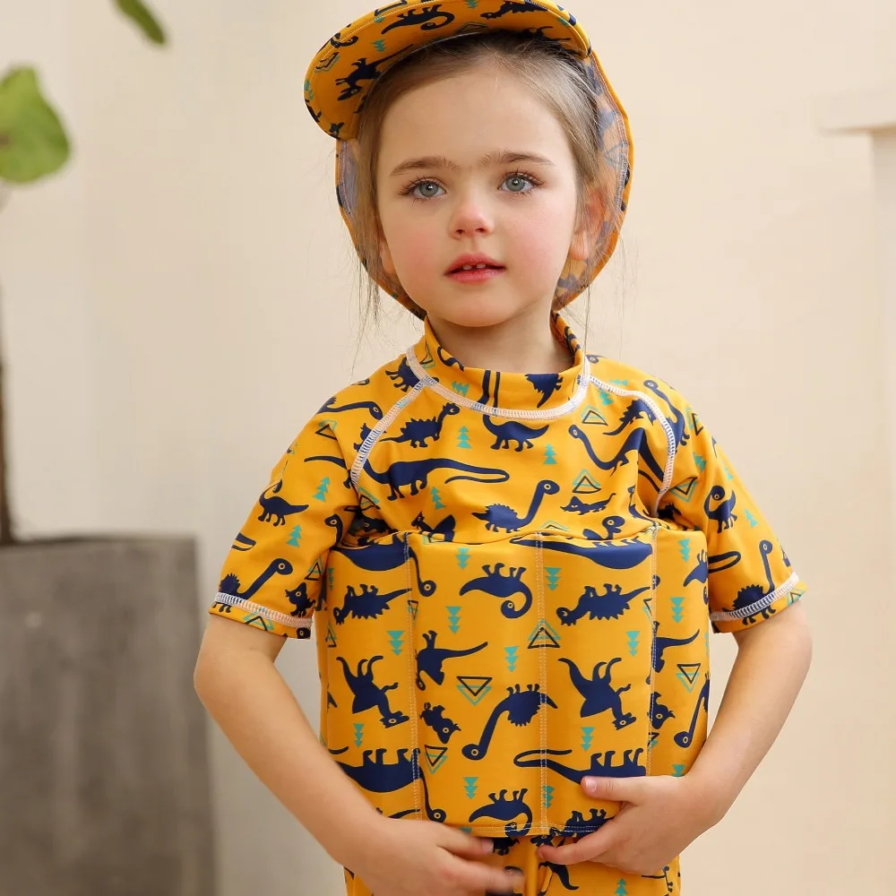 UBAYMAX Baby Floatie Suit with Inflatable Armbands Toddler OnePiece