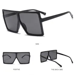 Шик моды Ретро площади большие солнцезащитные очки Для мужчин Для женщин унисекс очки Пластик Открытый Новый