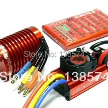 Леопардовый SKYRC 3930KV 10 T бесщеточный мотор и 60A ESC Регулятор скорости комбо с программной картой для 1/10 автомобиля