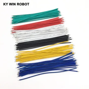 

20pcs wire electronic insulated stud tinned galvanized color wire 24AWG 10CM cable jump wire jumper for arduino