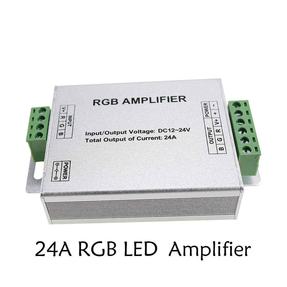 Усилитель RGB для светодиодной ленты 3 канала 5050 дюйма 1 шт.|rgb amplifier|led rgb amplifierrgb led