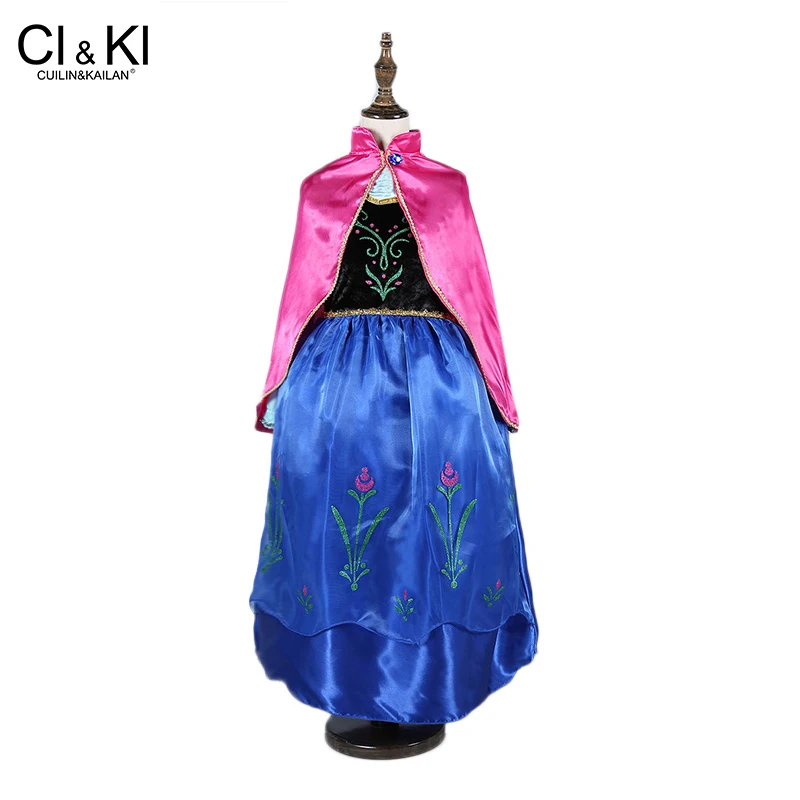 

CuilinKailan Girls Children Cloth,Anna Elsa Dress Baby Elsa Costume Kids Summer Princess Vestidos Infantis Party Cosplay Dress