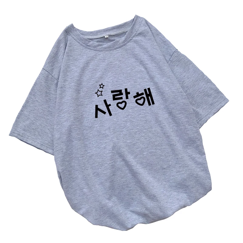 Harajuku Kawaii T Shirt Women Summer Korean Letter Printed Short Sleeve Tshirt Tops Casual Loose Streetwear Camiseta Mujer Shirt (4)